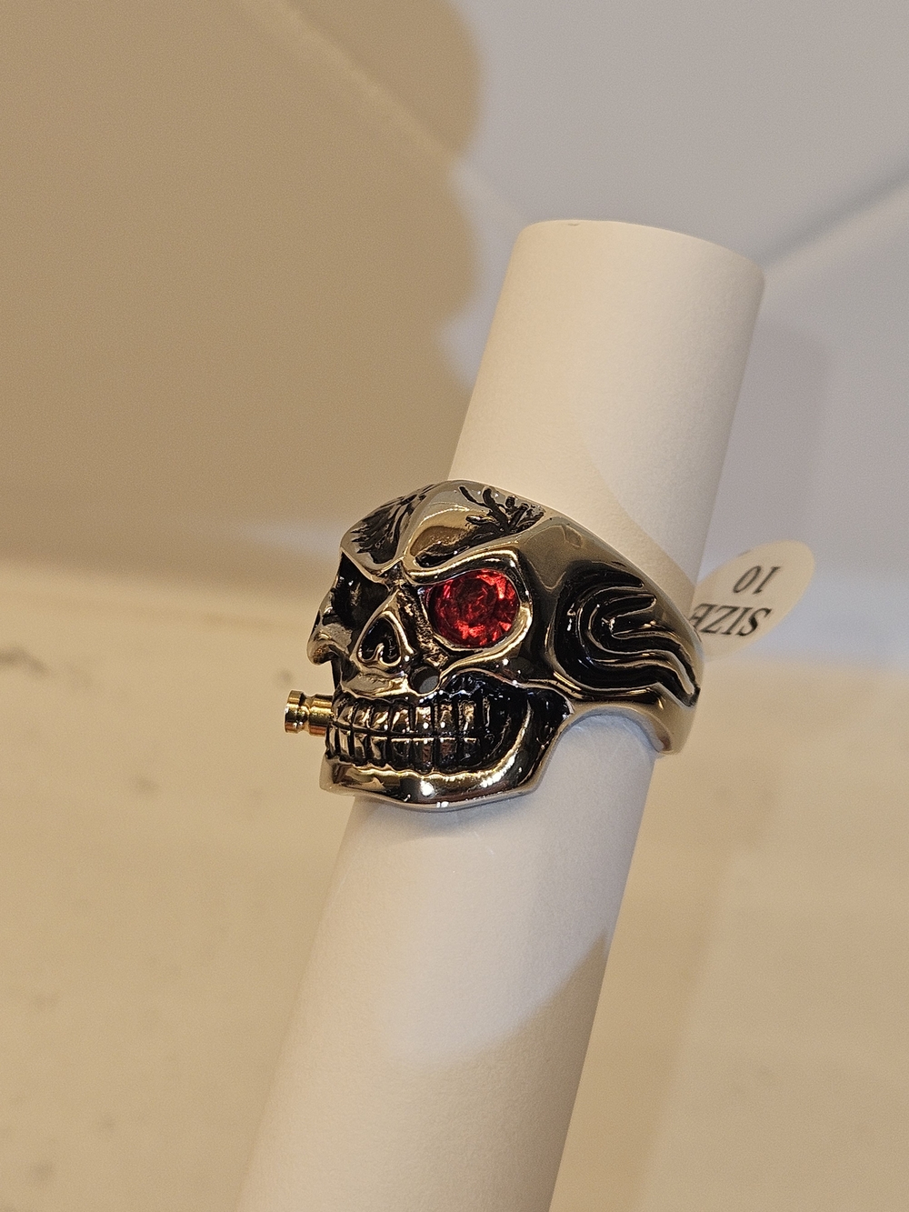 Men's Skull Ring Metal NEW Size 12 - Picture 3 of 4